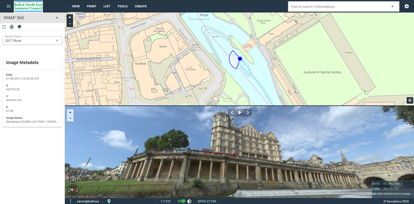 screenshot of XMAP - 360