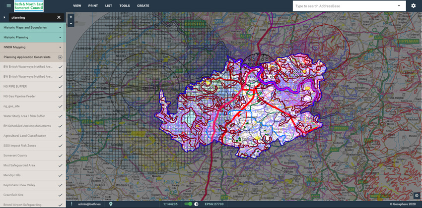 screenshot of XMAP - planning