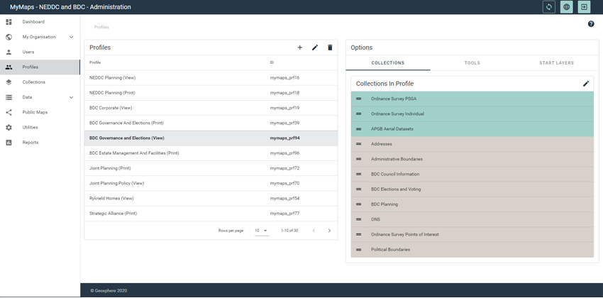 XMAP screenshot - admin