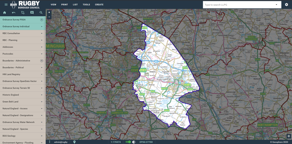 XMAP screenshot - boundary
