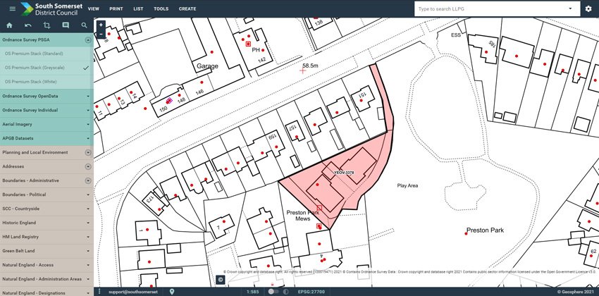 planning data