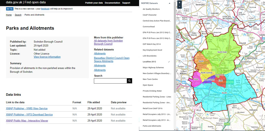 XMAP screenshot - data